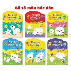 Bộ Tô Màu Bóc Dán - Bé Vừa Tô Vừa Dán Sticker (Song Ngữ Anh – Việt)