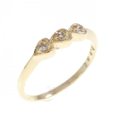 Nhẫn kim cương hình trái tim K18YG 0.06CT - Hàng hiệu Chính hãng