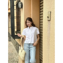 Áo sơ mi trắng tay bồng 452391