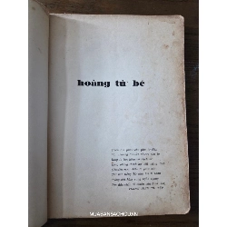 Hoàng tử bé - Saint Exupery (Bùi Giáng dịch, in trước 1975 ) 972296