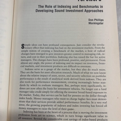 ACTIVE INDEX INVESTING - STEVEN A. SCHOENFELD 537998