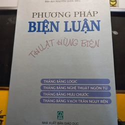 PHƯƠNG PHÁP BIỆN LUẬN-THUẬT HÙNG BIỆN

Bản in hiếm đầu tiên còn  sót lại 522426
