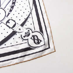 HERMES LA RPROMENADE DU MATIN H923986S Khăn choàng hai mặt 140 - Hàng hiệu Chính hãng 837873