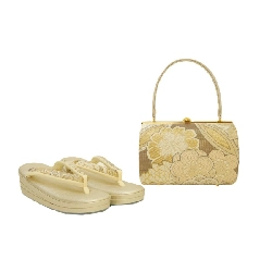 Bộ túi dép Zori màu trắng - Hàng hiệu Authentic