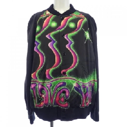 Áo khoác teddy in họa tiết nghệ sĩ satin CELINE 2V30H354Q - Hàng hiệu Authentic