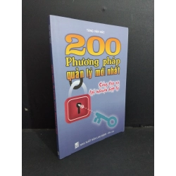 200 phương pháp quản lý mới nhất mới 90% bẩn bìa, ố nhẹ 2004 HCM2811 Tăng Văn Húc KỸ NĂNG