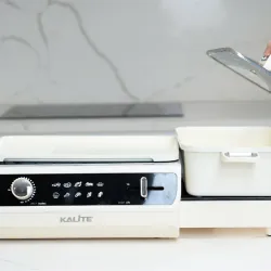 Nồi lẩu nướng 2in1 KALITE KLG555, công suất 2200W, chống dính ceramic 797325