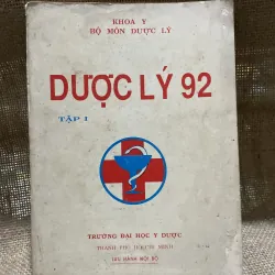 Dược lý 92 tập 1