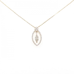 Dây chuyền kim cương K18PG/K18YG 0.422CT - Hàng hiệu Chính hãng