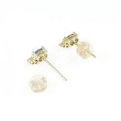 K18YG Bông tai Sapphire - Hàng hiệu Chính hãng 869081