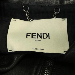 FENDI FPJ706 NBA Áo khoác da biker - Hàng hiệu Authentic 821671