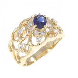 Nhẫn Sapphire K18YG 0.52CT