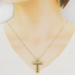 K18YG Dây chuyền kim cương chéo 1.04CT - Hàng hiệu chính hãng 860725