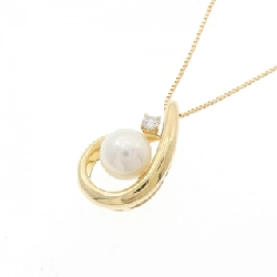 K18YG Ngọc trai Akoya Dây chuyền 6.3mm - Hàng hiệu Chính hãng 858113