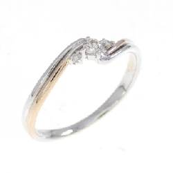 Nhẫn kim cương K18WG/K18PG - Hàng hiệu Authentic