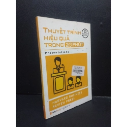 Thuyết trình hiệu quả trong 20 phút mới 90% bẩn nhẹ có mộc 2017 HCM2105 Harvard Business Review Press SÁCH KỸ NĂNG Rebooks.vn