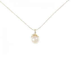 K18YG Ngọc trai Akoya Dây chuyền 8mm - Hàng hiệu Chính hãng