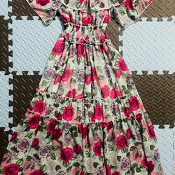 Váy maxi trễ vai đi biển 494807