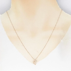 K18PG Chữ cái H Dây chuyền kim cương hồng 0.005CT - Hàng hiệu Chính hãng 864908