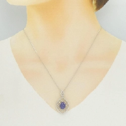 K18WG Đá Tanzanite Dây Chuyền 3.22CT - Hàng hiệu Chính hãng 858734