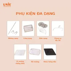 Nồi chiên không dầu UNIE SKY BLUE dung tích 14,5L 960283