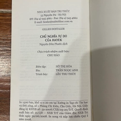 Chủ nghĩa tự do của HAYEK - Gilles Dostaler  (k1) 551795