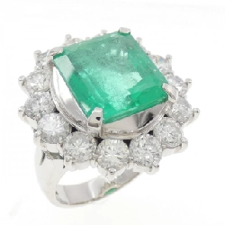 Nhẫn Emerald PT900 9.46CT - Hàng hiệu Chính hãng