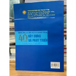 Trường cán bộ thanh tra 40 năm xây dựng và phát triển 718439