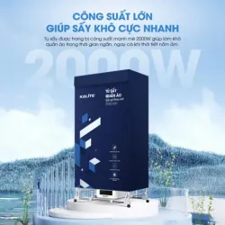 Tủ sấy quần áo KALITE KSD28, công suất 2000W, dung tích 600L