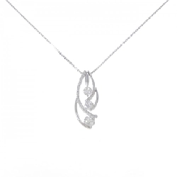 K18WG 2WAY Dây chuyền kim cương 1.00CT - Hàng hiệu Authentic