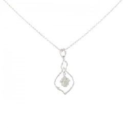 Dây chuyền kim cương 18KWG/750WG 0.082CT - Hàng hiệu Chính hãng