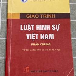 GIÁO TRÌNH LUẬT HÌNH SỰ  VIỆT NAM PHẦN CHUNG