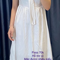 Đầm trắng dài freesize mặc được nhiều kiểu 146910