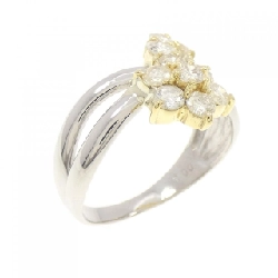 Nhẫn kim cương hoa PT/K18YG 1.00CT