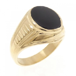 Nhẫn Onyx K18YG - Hàng hiệu Authentic