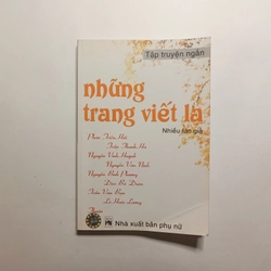 Những Trang Viết Lạ - 
Tập truyện ngắn  324907