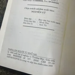 Papillon Người tù khổ sai Henri Charriere bìa cứng xb2009 737825