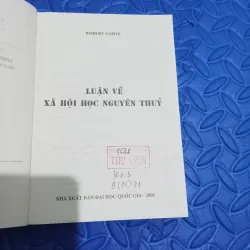 Luận về xã hội học nguyên thủy 995770