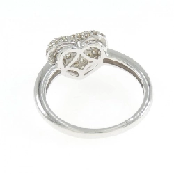 Nhẫn kim cương hình trái tim K18WG 0.50CT 670012