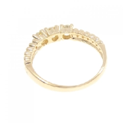 Nhẫn kim cương ba viên K18YG 0.32CT 667685