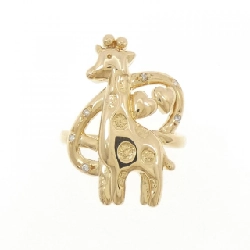 Nhẫn kim cương K18YG Kirin × Heart 671878