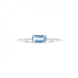 K10WG Nhẫn Topaz Xanh - Hàng hiệu Chính hãng 852327