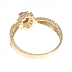 Nhẫn ruby K18YG/PT900 0.31CT 670864