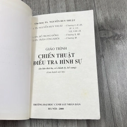 Giáo trình chiến thuật điều tra hình sự. 6a3 545011