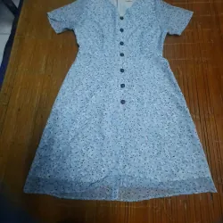 Đầm hoa nhí xanh Gumac size L - còn mới 99%