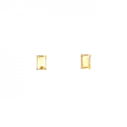 K18YG Citrine Earrings - Hàng hiệu Authentic
