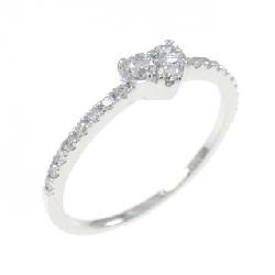 Nhẫn kim cương hình trái tim K18WG 0.21CT