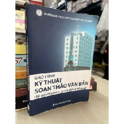 Giáo trình kỹ thuật soạn thảo văn bản