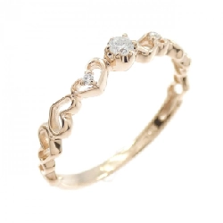 Nhẫn kim cương hình trái tim K10PG - Hàng hiệu Authentic