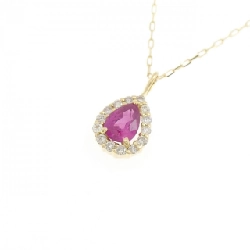 K18YG Dây chuyền Ruby 0.18CT - Hàng hiệu Chính hãng 857176